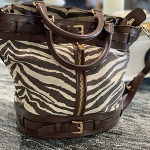 Michael Kors zebra shoulder bag